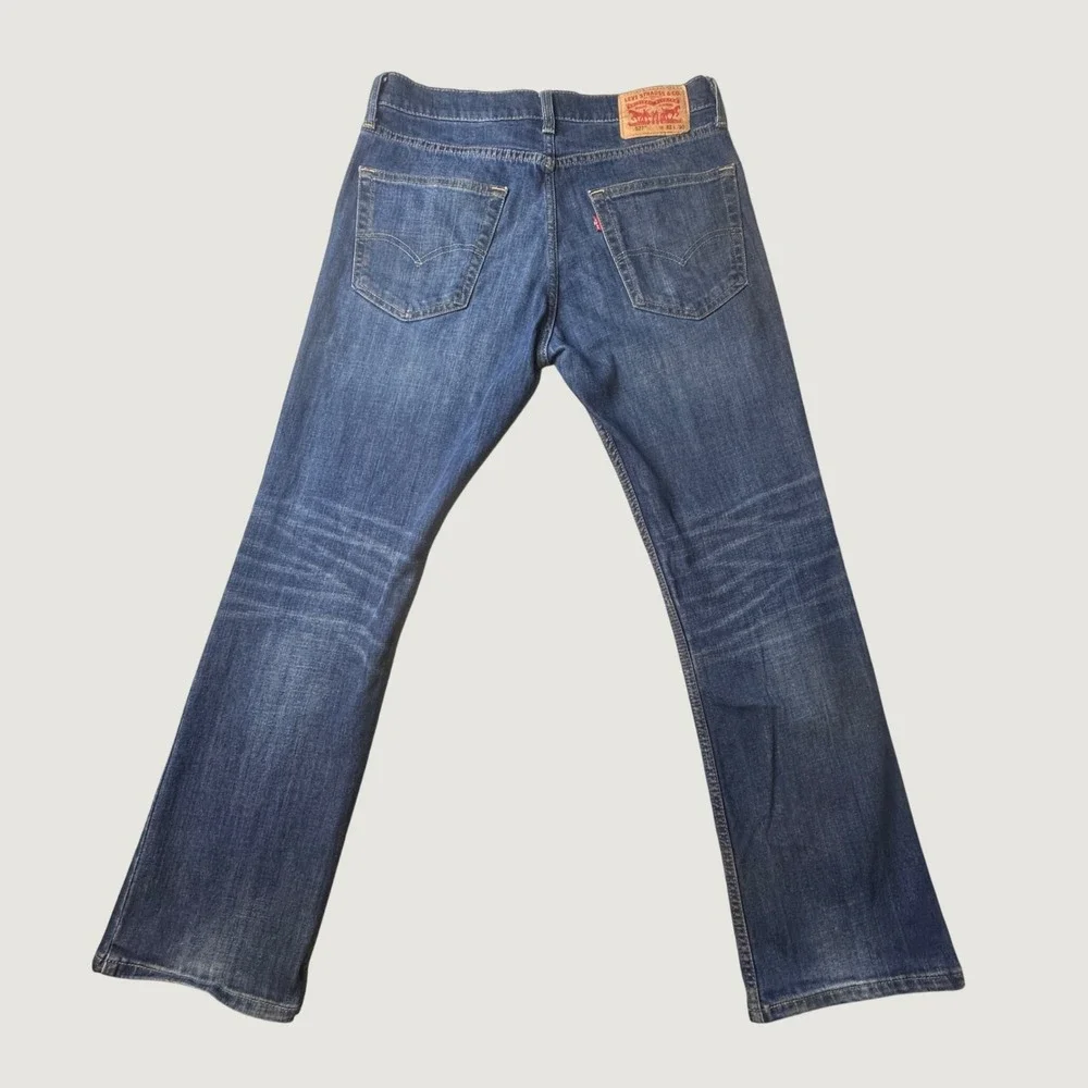 Levi's 527 Jeans Mens 32x30 (33x29) Blue Slim Bootcut Stretch Medium Wash Denim
